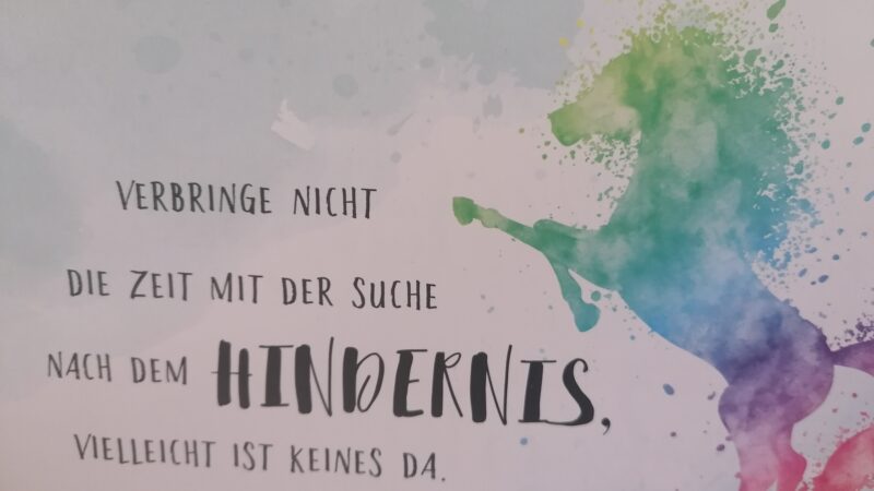 Einfach mal machen, kann ja auch gut werden
